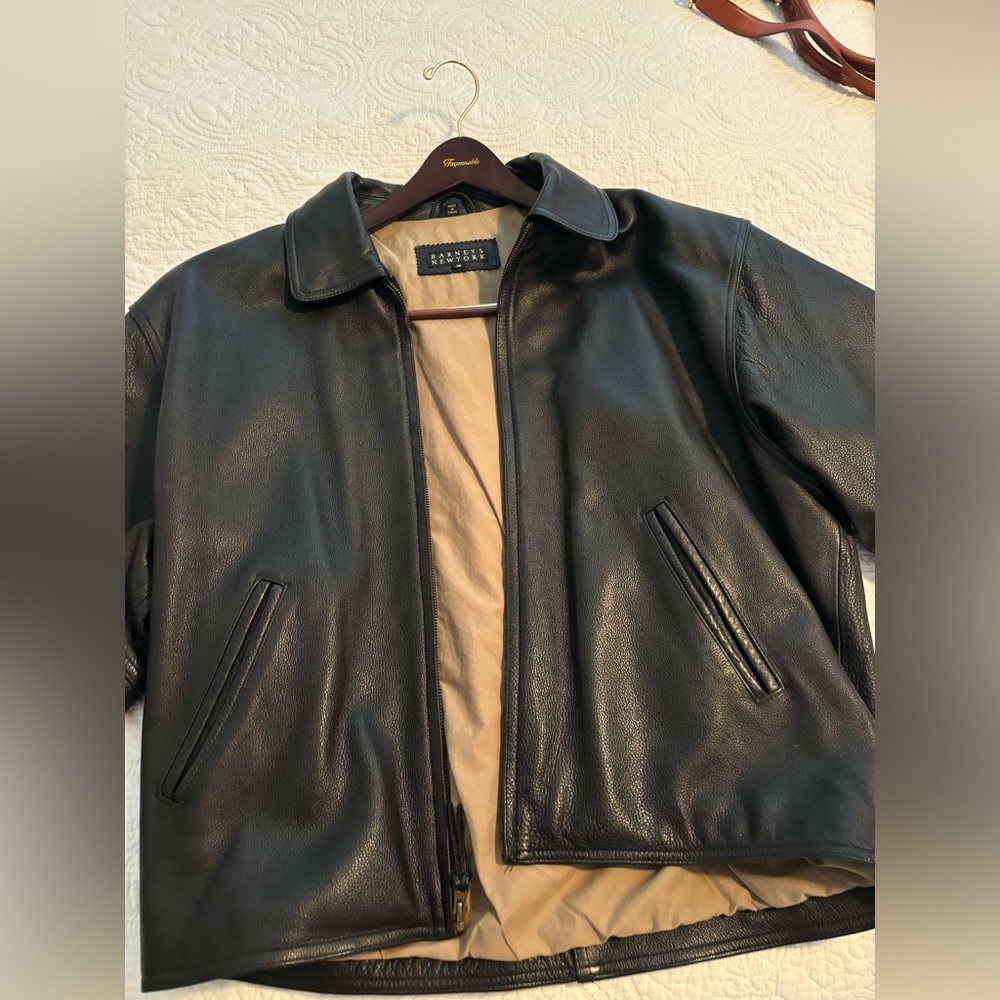 Vintage 100% Genuine Leather Jacket- Size M